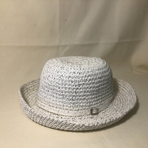 Two Black and White Raffia Hats main image 5